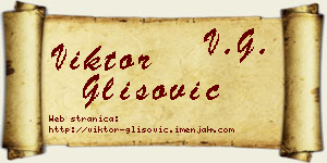 Viktor Glišović vizit kartica
